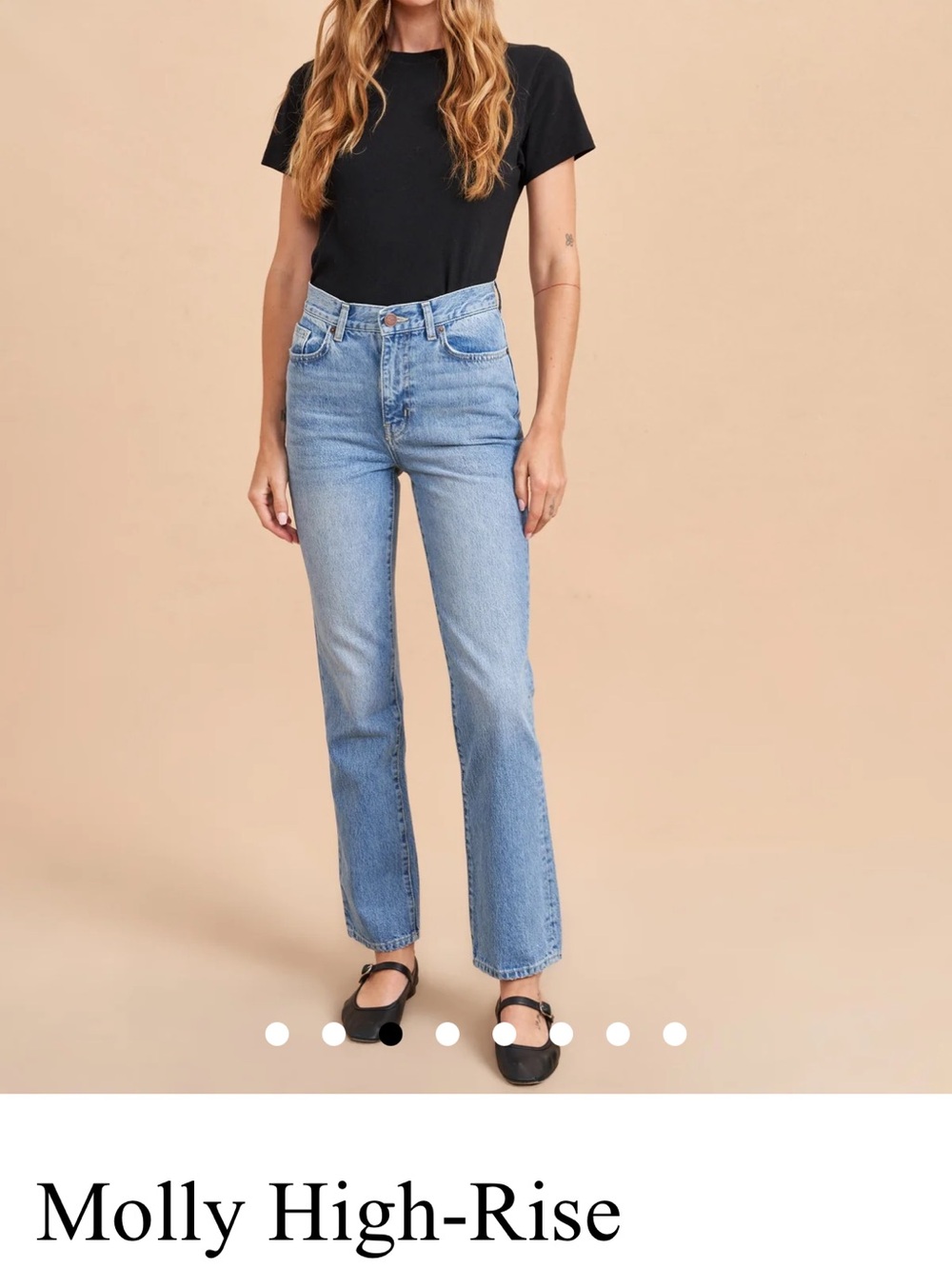 La Ligne Molly High-Rise Light Blue Jeans